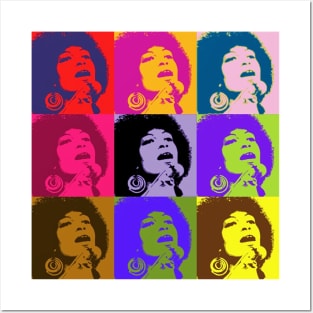 Angela Davis - Superstar Swirl Posters and Art